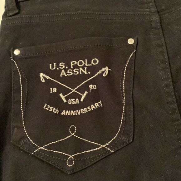 US Polo Assn High Skinny Black Jeans Size 4 - Picture 14 of 15